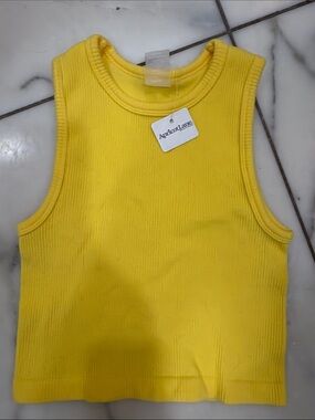 Apricot Lane Bright Yellow Ribbed Tank for Kids